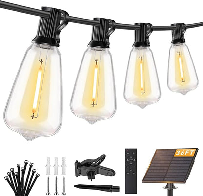 Brightever 36FT Solar String Lights Outdoor Waterproof by Brightever