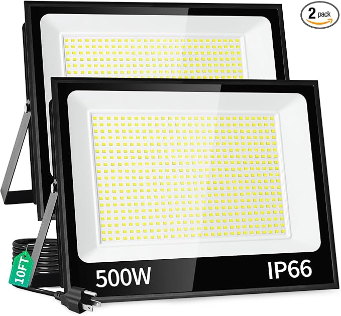 ISUERFY 500W LED Flood Light Outdoor by ISUERFY-BornforGlowParty