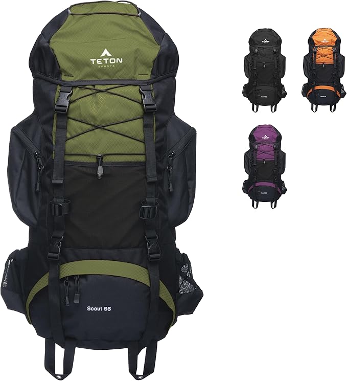 Teton 55L Scout Internal Frame Backpack by Teton