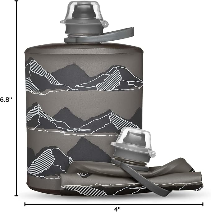 HydraPak Stow Collapsible Water Bottle – 350ml, 1L – Ultralight, Leak-Proof - Image 7