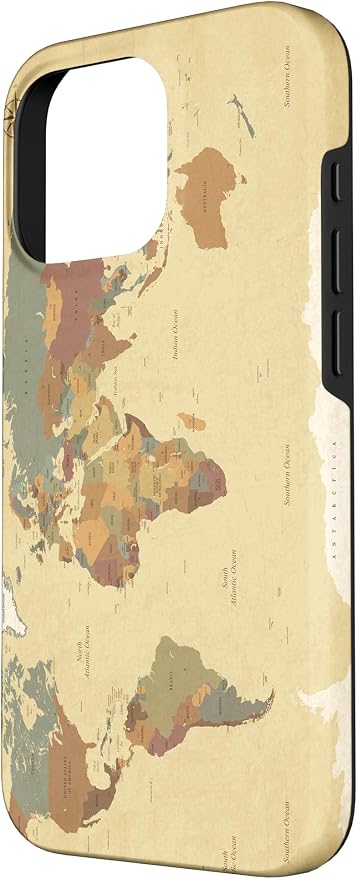 Globe Map Smartphone Cell Cover Gift World Map Pattern Phone Case - Image 2