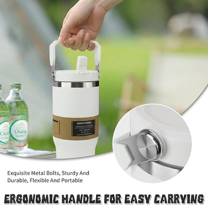 30oz Flip Straw Insulated Water Bottle - Image 4