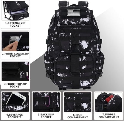 50L Military Tactical Backpack 3 Day Assault Pack Molle Daypack Hiking Backpack - Image 3