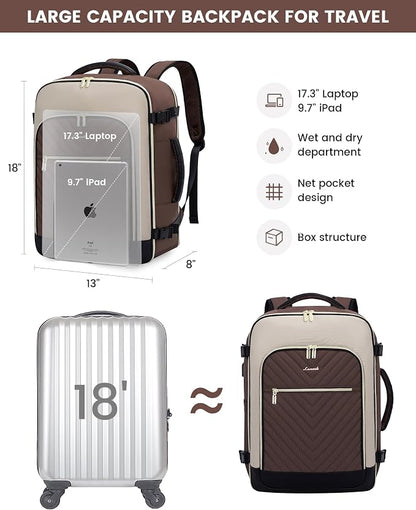 LOVEVOOK Large Travel Backpack for Women, TSA Carry on Backpack for Airplanes - Image 5