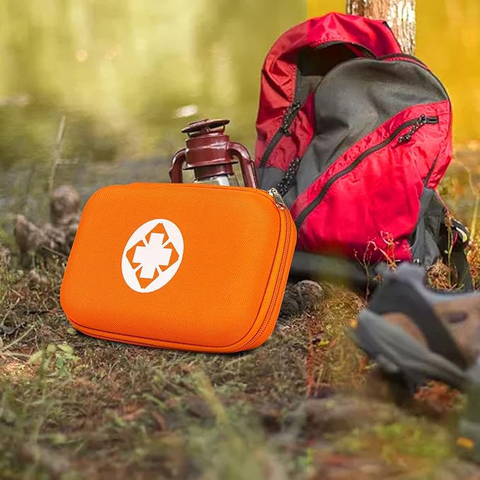 First Aid Kit Emergency Kit Camping Essentials Car-Home Orange First-Aid Bag - Image 5