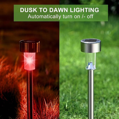 Dream Master Solar Lights Outdoor Waterproof, Stainless Steel LED Landscape - Image 6