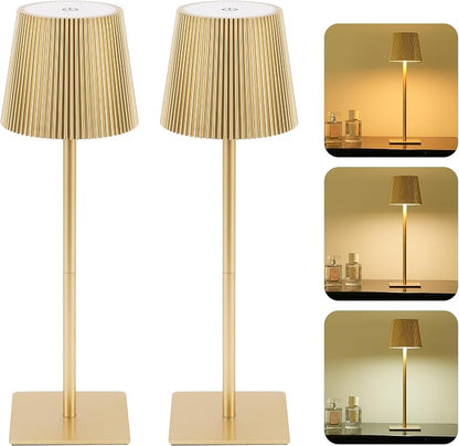 LUTEC 4 Pack Cordless Table Lamp, 6000mAh Rechargeable Battery Operated Desk - Image 8