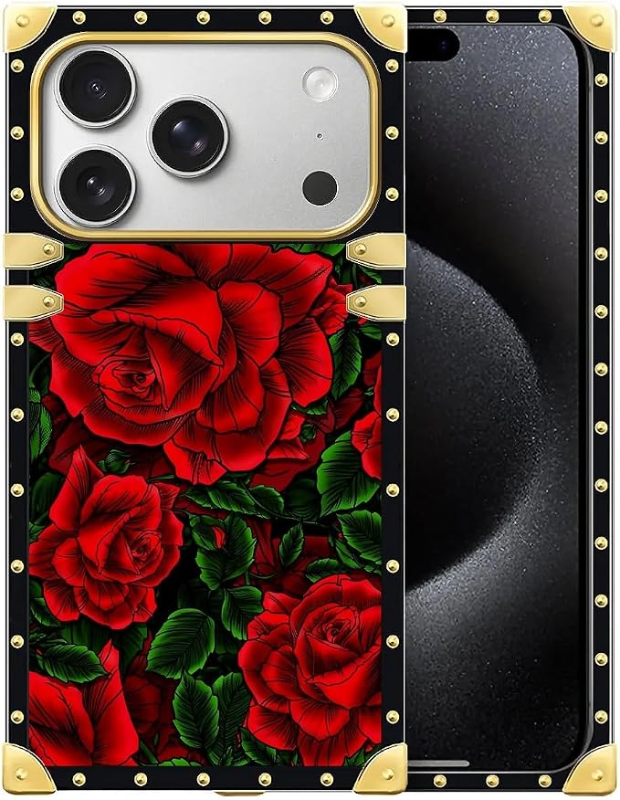 for iPhone 17 Pro Case Luxury Golden Decoration by Unknown