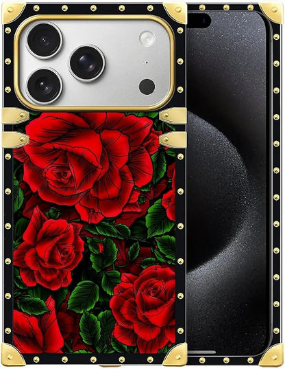 for iPhone 17 Pro Case Luxury Golden Decoration by Unknown