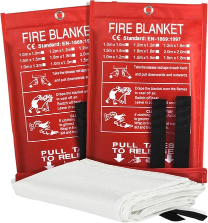 Ougist 2 Pack Emergency Fire Blanket by Ougist