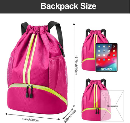 Hoedia Sports Drawstring Backpack - Image 4