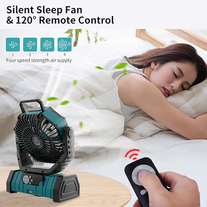 20000mAh Outdoor Camping Fan Battery Operated, Portable Rechargeable Battery - Image 4