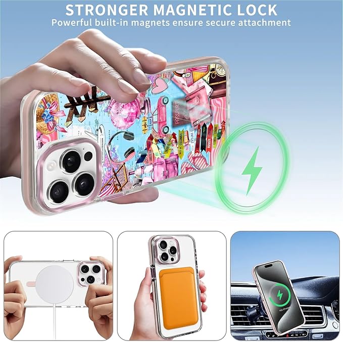 Case for iPhone 14 Pro Max, Cover Holiday Trip World Map Phone Case Design，for - Image 3