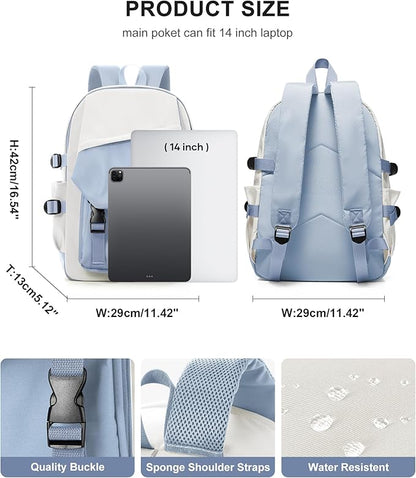 coowoz School Bag Lightweight Casual Daypack College Laptop Backpack - Image 3