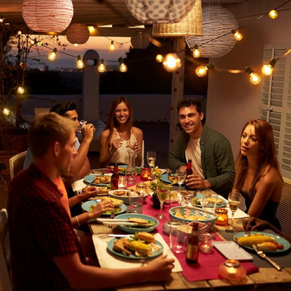 Mlambert 100Ft LED Outdoor String Lights, Dimmable Patio Lights, Waterproof - Image 4