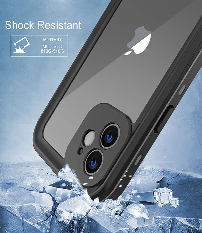 Design for iPhone 12 Mini Waterproof Case, Full Body Shockproof Case - Image 5