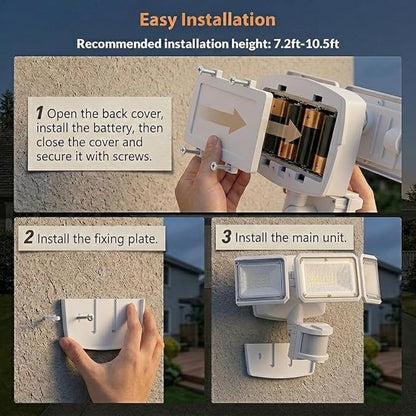 LEPOWER Battery Powered LED Flood Light Outdoor, 1500LM Motion Sensor Security - Image 8
