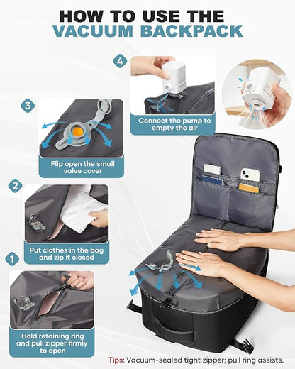 coofay Large Vacuum Backpack Travel - Image 3