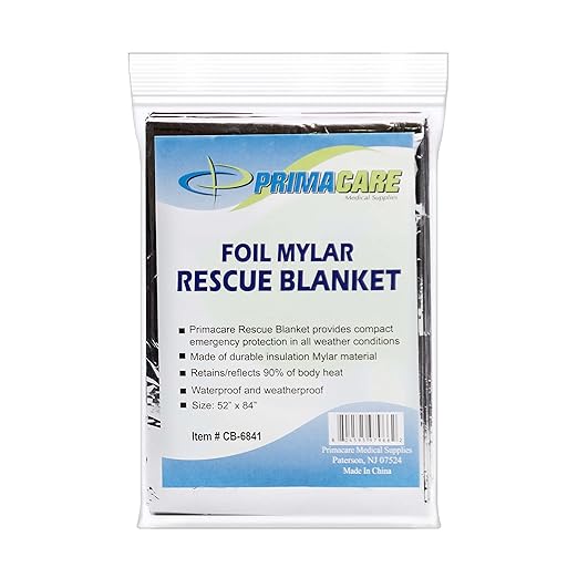 Primacare CB-6841-CS Emergency Foil Mylar Thermal Blanket - Image 9