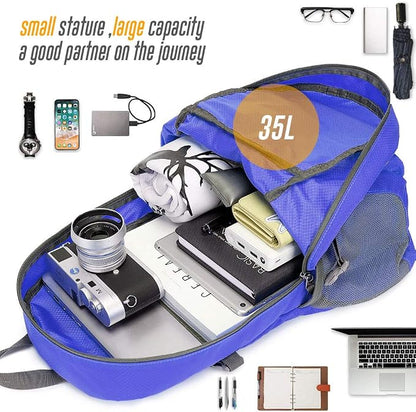 35L Lightweight Packable Backpack Waterproof Durable Hiking Travel Backpack - Image 7