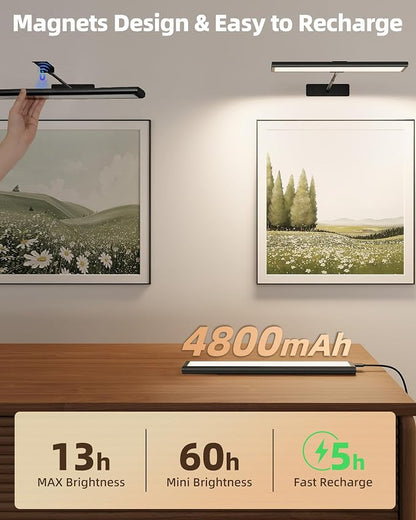 EZVALO Picture Light for Wall, 4800mAh Rechargeable Wireless Battery Lights for - Image 5
