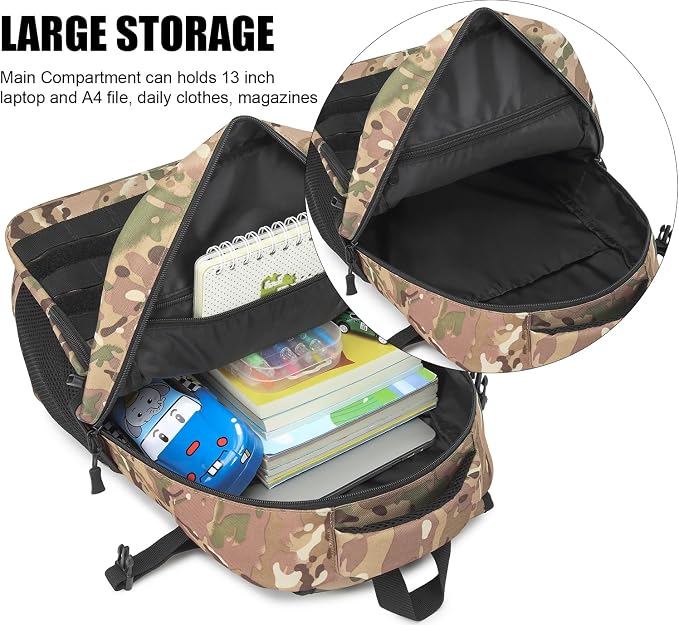Kids Tactical Backpack Army Molle Bookbag Military Boys Backpack - Image 4