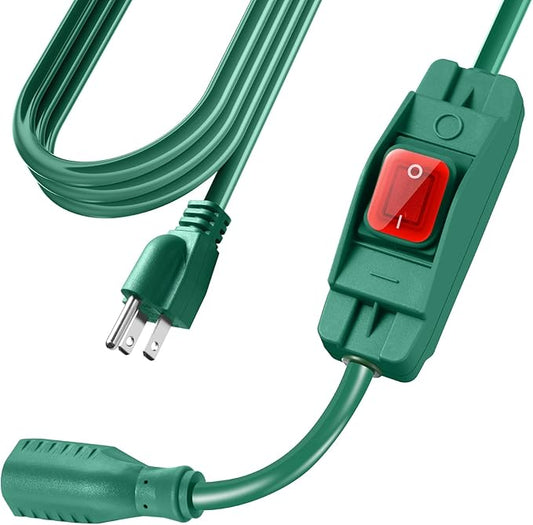 Extension Cord with Switch On/Off Waterproof Switch 25Ft No Plugging and by EasyToOperateLow-CostSolution