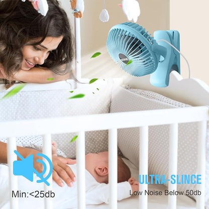 BESKAR Clip on Fan, Portable Small Desk Fans - Image 3