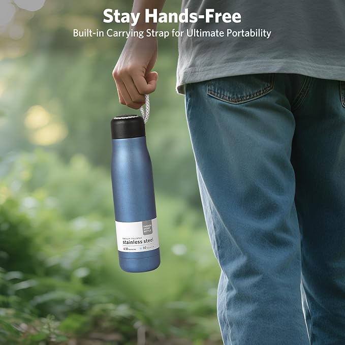 17 oz Stainless Steel Water Bottle Double Wall Vacuum Insulated Kids Wide Mouth - Image 5