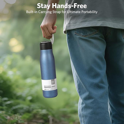 17 oz Stainless Steel Water Bottle Double Wall Vacuum Insulated Kids Wide Mouth - Image 5