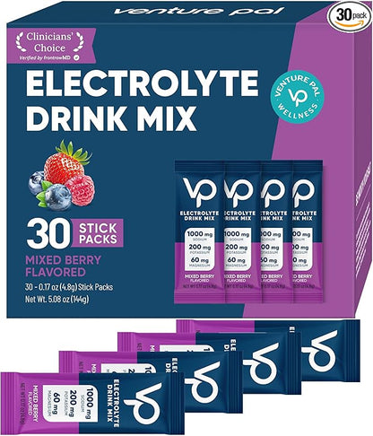 Venture Pal High Sodium Sugar-Free Electrolyte Powder Packets by VenturePal