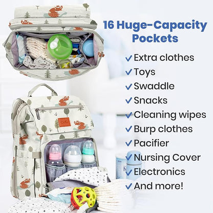 PILLANI Baby Diaper Bag Backpack - Image 3