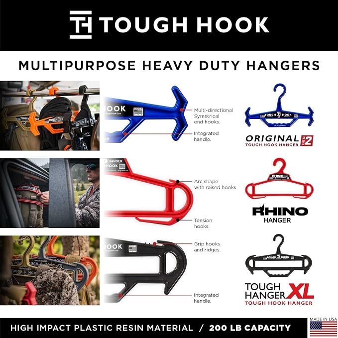 Tough Hook Original Heavy Duty Hangers – The Superhero of Hangers USA-Made - Image 6