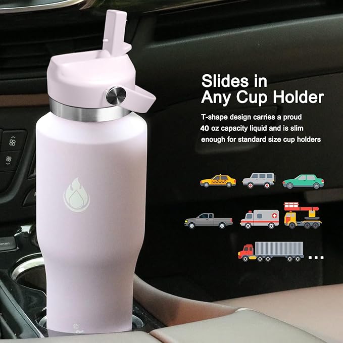 SENDESTAR 40oz Water Bottle Wide Mouth Stainless Steel Vacuum Insulated Double - Image 6