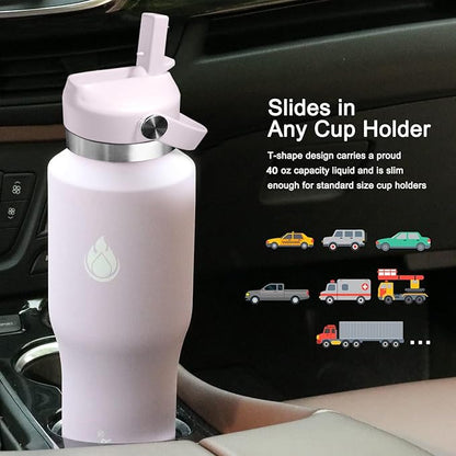 SENDESTAR 40oz Water Bottle Wide Mouth Stainless Steel Vacuum Insulated Double - Image 6