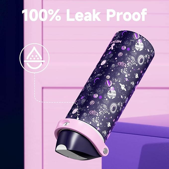 24 oz Insulated Water Bottle for Women: Meoky Stainless Steel Water Bottle - Image 3