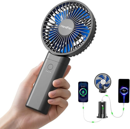HandFan Upgraded 10, 000 mAh Quiet Handheld Fan by HandFan