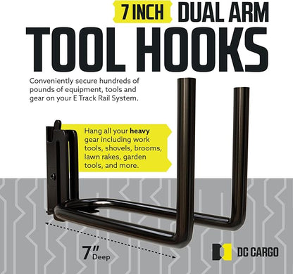 DC Cargo Mall Heavy Duty Hook Hanger E Track Accessories 7.5" Deep - Image 2