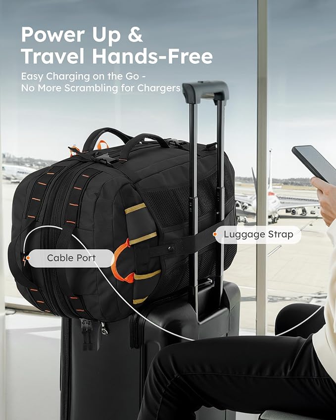 Tolaccea Travel Backpack for Men Women, 40L-50L Carry On Backpack - Image 10