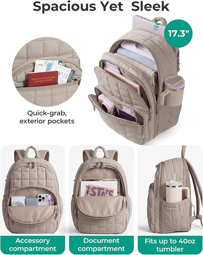 BAGSMART College Laptop Backpack, Travel Backpack - Image 3