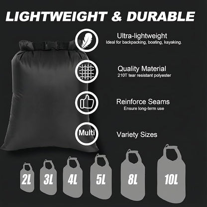 Dry Bags Waterproof Set, Outdoor Dry Bag Keep Gear Dry - Image 2