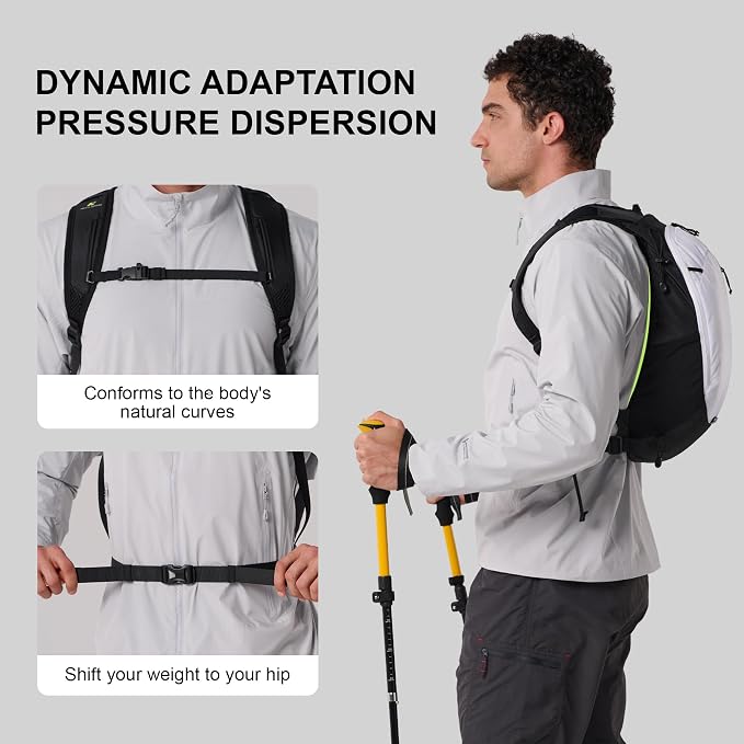 N NEVO RHINO Small Hiking & Trekking Backpack, 10L Lightweight Travel Backpack - Image 5