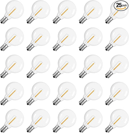 Meconard G40 1.57 Inch Led Replacement Light Bulbs, E12 Screw Base Shatterproof by Meconard