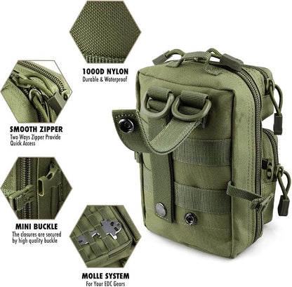 LIVANS Tactical Molle Utility Pouch, EDC Tool Pouch Tactical Phone Pouches Mini - Image 5