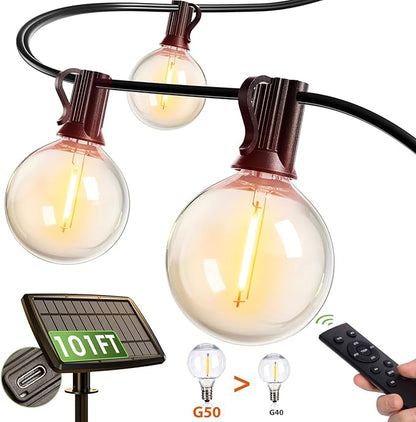 addlon 100FT Solar String Lights by addlon