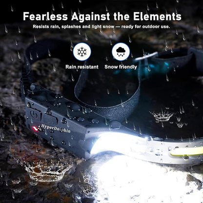 Headlamp Rechargeable LED 230° Wide Beam, USB-C Lightweight Head Lamp, Long - Image 6