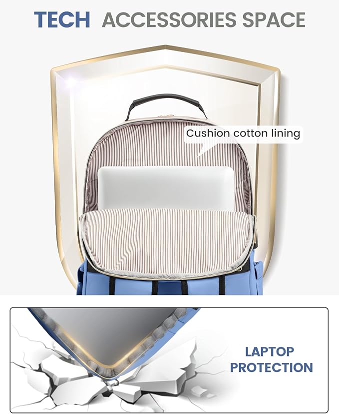 LOVEVOOK Laptop Backpack Purse for Women, Work Business Travel Computer Bags - Image 7