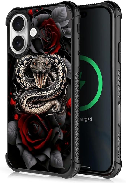 for iPhone 17 Case, for MagSafe Graphic Design for Girl Boy Soft Silicone Hard by FKBRCL4U