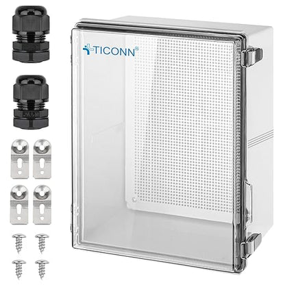 TICONN Outdoor Electrical Box Waterproof, Junction Box IP67 ABS Plastic by TICONN