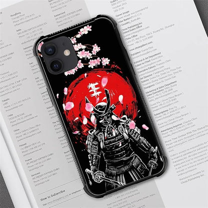 for iPhone 12/12 Pro Case, Sakura Japanese Samurai Pattern Graphic Design Girl - Image 7